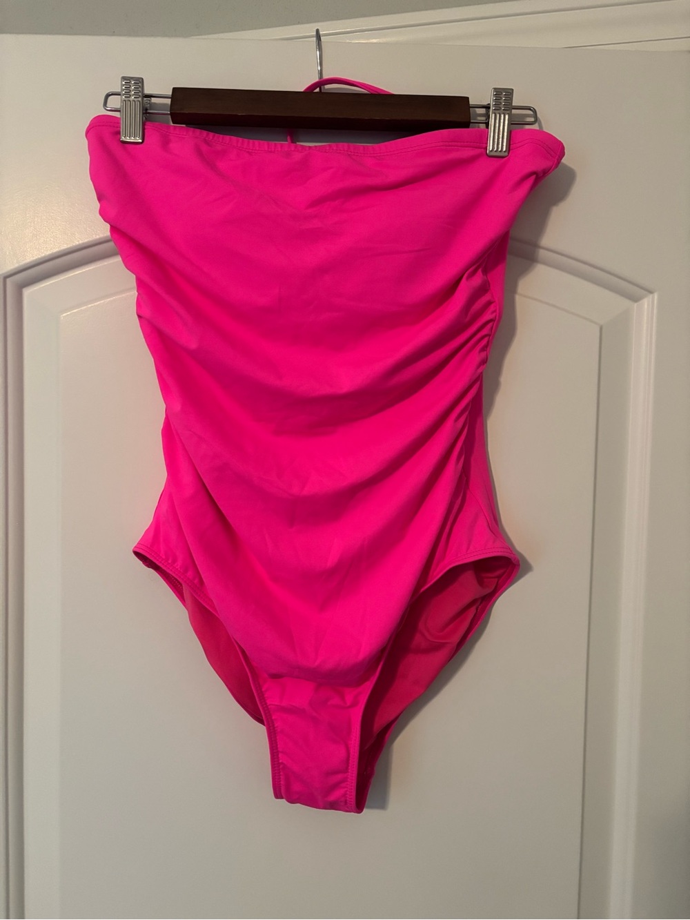 NWT Hot Pink One-Piece Swimsuit With Removable Strap